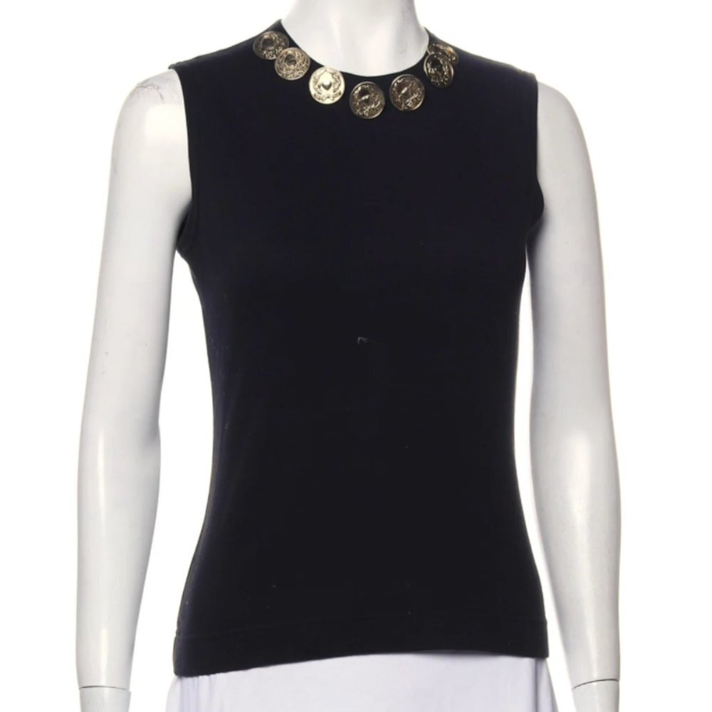 MOSCHINO CHEAP AND CHIC Crew Neck Sleeveless Top